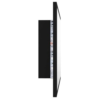 Badkamerspiegel LED 60x8,5x37 cm acryl zwart 5