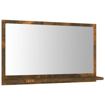 Badkamerspiegel 60x10,5x37 cm bewerkt hout gerookt eikenkleurig 2