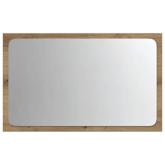 Badkamerspiegel met LED 60x8,5x38 cm artisanaal eikenkleurig 6
