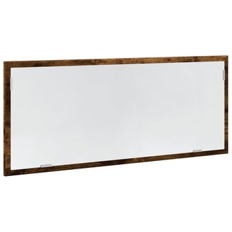 Badkamerspiegel met LED 100x8,5x37cm bewerkt hout gerookt eiken 5