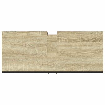 Wastafelkast 80x33x60 cm bewerkt hout sonoma eikenkleurig 9