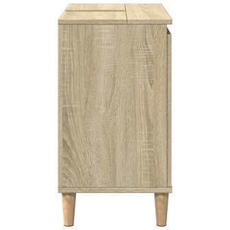 Wastafelkast 58x33x60 cm bewerkt hout sonoma eikenkleurig 5