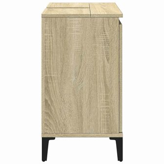 Wastafelkast 58x33x60 cm bewerkt hout sonoma eikenkleurig 5