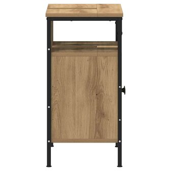 Wastafelkast 60x30x60 cm spaanplaat ambachtelijk eikenkleurig 7