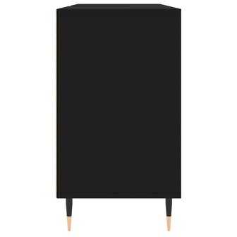 Badkamerkast 80x33x60 cm bewerkt hout zwart 7