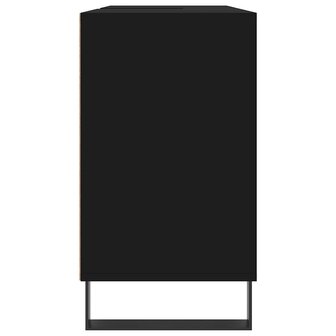 Badkamerkast 80x33x60 cm bewerkt hout zwart 7