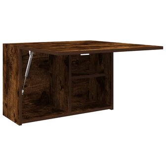 Badkamerwandkast 60x25x40 cm bewerkt hout gerookt eikenkleurig 5