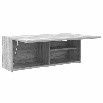 Badkamerwandkast 80x25x30 cm bewerkt hout grijs sonoma eiken 5