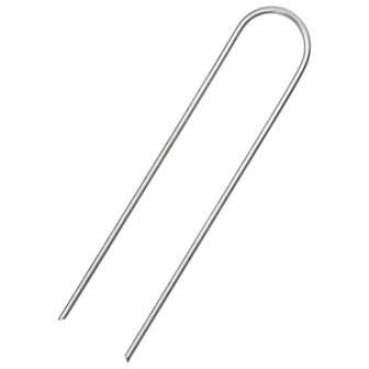 Grondharingen 50 st U-vormig 15x3,5 cm gegalvaniseerd staal 2