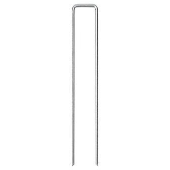 Grondharingen 50 st U-vormig 20x3,5 cm gegalvaniseerd staal 3