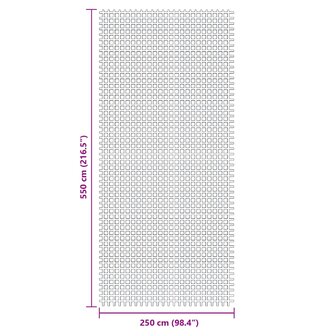 Tenttapijt 5,5x2,5 m antracietkleurig 7