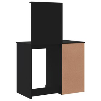 Kaptafel met LED-verlichting 90x42x132,5 cm zwart 7