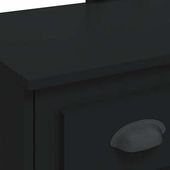 Kaptafel met LED-verlichting 90x42x132,5 cm zwart 8