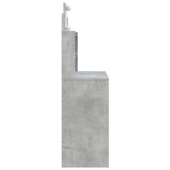 Kaptafel met LED-verlichting 96x40x142 cm betongrijs 6
