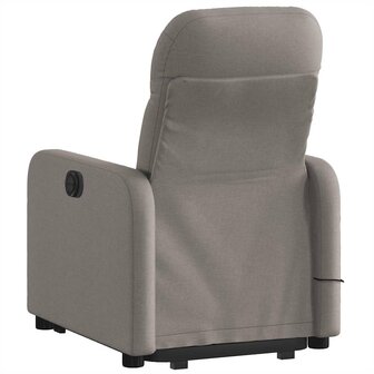 Sta-op-massagestoel verstelbaar stof taupe 5