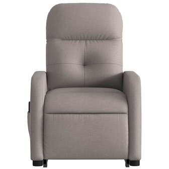 Sta-op-massagestoel verstelbaar stof taupe 9