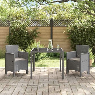 Tuinstoel 2 pcs Lichtgrijs 53 x 49 x 85 cm PP 3