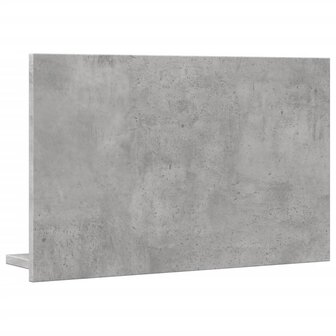 Badkamerspiegelkast 60x11x37 cm bewerkt hout betongrijs 6