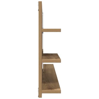 Badkamerspiegelkast 90x11x45 cm bewerkt hout artisanaal eiken 5