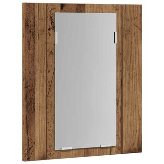 Badkamerspiegelkast LED 40x12x45 cm bewerkt hout oud hout 8