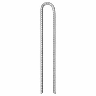 Tentharingen 6 st U-vormig &Oslash;12 mm 41,5 cm gegalvaniseerd staal 2