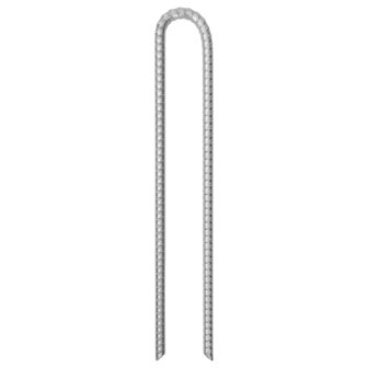 Tentharingen 12 st U-vormig &Oslash;12 mm 41,5 cm gegalvaniseerd staal 2