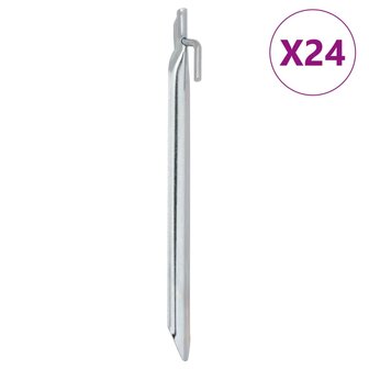 Tentharingen 24 st V-vormig &Oslash;20 mm 25 cm gegalvaniseerd staal 1