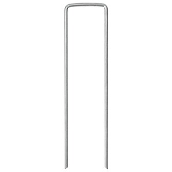 Grondharingen 25 st U-vormig 15x3,5 cm gegalvaniseerd staal 3