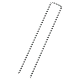 Grondharingen 25 st U-vormig 20x4 cm gegalvaniseerd staal 2