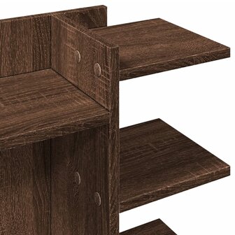 Bureau organiser 42x21,5x42 cm bewerkt hout bruin eikenkleurig 7