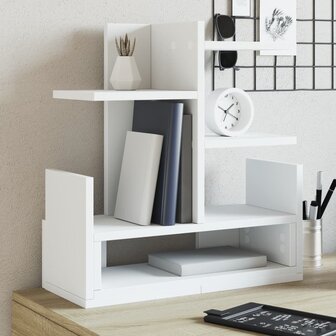 Bureau organiser 49x20x52,5 cm bewerkt hout wit 1