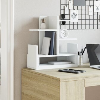 Bureau organiser 49x20x52,5 cm bewerkt hout wit 3
