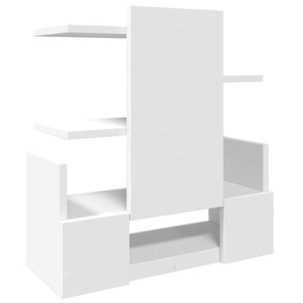 Bureau organiser 49x20x52,5 cm bewerkt hout wit 6