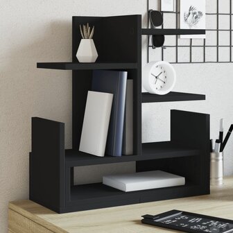 Bureau organiser 49x20x52,5 cm bewerkt hout zwart 1