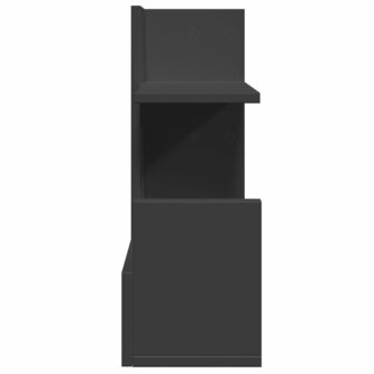 Bureau organiser 49x20x52,5 cm bewerkt hout zwart 5