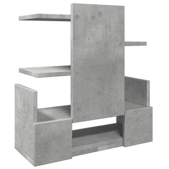 Bureau organiser 49x20x52,5 cm bewerkt hout betongrijs 6