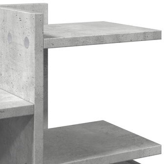 Bureau organiser 49x20x52,5 cm bewerkt hout betongrijs 7