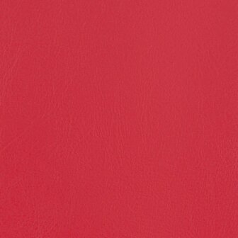 Kuipstoel met voetenbankje kunstleer rood 7