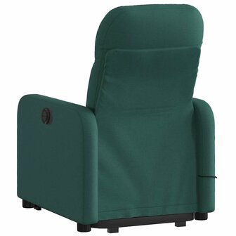 Sta-op-massagestoel verstelbaar stof donkergroen 5