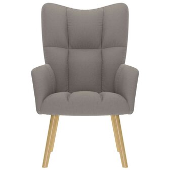 Relaxstoel stof taupe 3