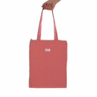 Dames handtas Versa Vichy Rood 40 x 33 cm 1