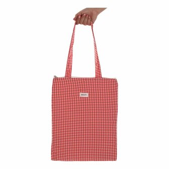 Dames handtas Versa Vichy Rood 40 x 33 cm 2