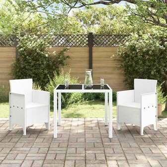 Tuinstoel 2 pcs Wit 53 x 49 x 85 cm PP 3