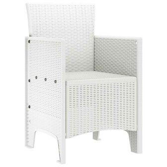 Tuinstoel 2 pcs Wit 53 x 49 x 85 cm PP 4