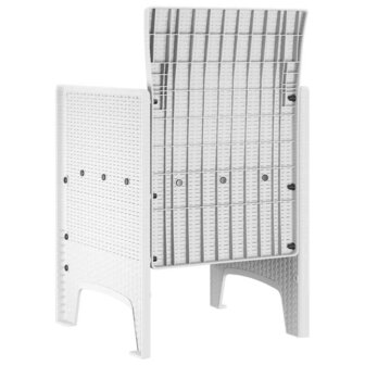Tuinstoel 2 pcs Wit 53 x 49 x 85 cm PP 5