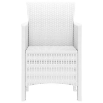 Tuinstoel 2 pcs Wit 53 x 49 x 85 cm PP 6