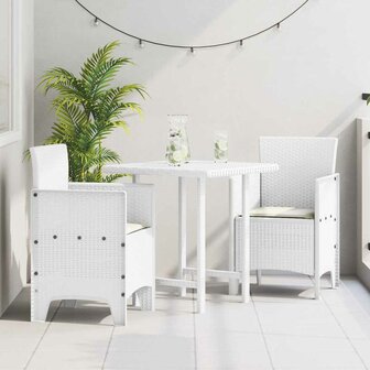Tuinstoel 2 pcs Wit 53 x 49 x 85 cm PP 1