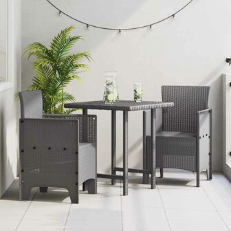 Tuinstoel 2 pcs Lichtgrijs 53 x 49 x 85 cm PP 1