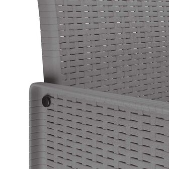 Tuinstoel 2 pcs Lichtgrijs 53 x 49 x 85 cm PP 8