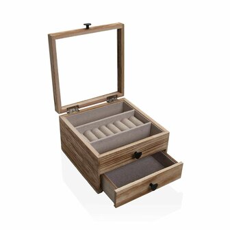 Juwelenkistje Versa Paulownia hout 21 x 7 x 30 cm 2